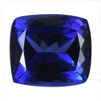 Certified and Appraised Flawless AAAA VIVID Tanzanite, Loose Gemstone For Ring Pendant, Loose Tanzanite For Jewelry Making  (Cush 7x7 mm) 1.50 ctw