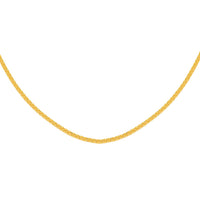 Italian Sterling Silver 1.5mm Adjustable Bolo Diamond Cut Wheat Chain 3.30 Grams