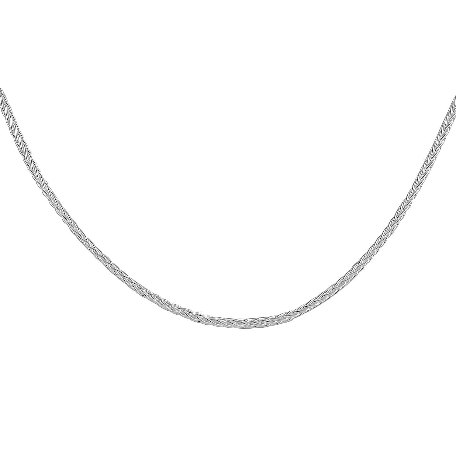 Italian Sterling Silver 1.5mm Adjustable Bolo Wheat Chain 3.30 Grams