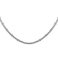 Italian Sterling Silver 2mm Adjustable Bolo Figaro Chain 2.90 Grams