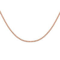Italian 14K YG Over Sterling Silver 1mm Adjustable Bolo Box Chain 3.10 Grams