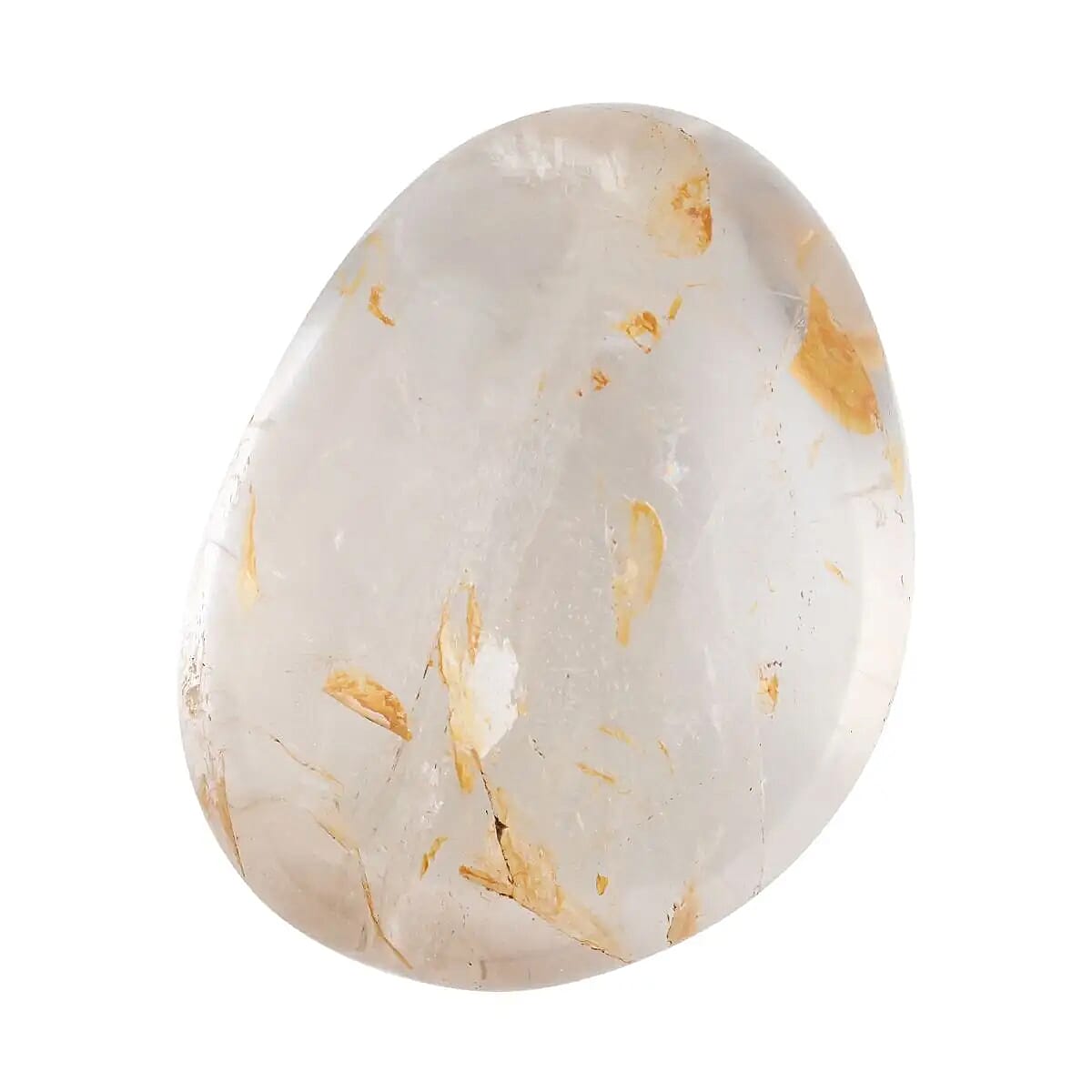 Clear Prince Quartz Palm Stone -M (Approx 744 ctw)