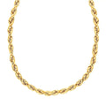 10K Yellow Gold Rope Necklace, Gold Chain, Gold Necklace For Women, Birthday Gifts For Her (24 Inches) - Sticky add to cart bar