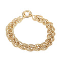 10K Yellow Gold 11mm Diamond Cut Braided Bracelet (7.50 In) 6.60 Grams - Sticky add to cart bar