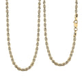 10K Yellow Gold Rope Necklace, Rope Chain Necklace, Gold Chain (24 Inches) - Sticky add to cart bar
