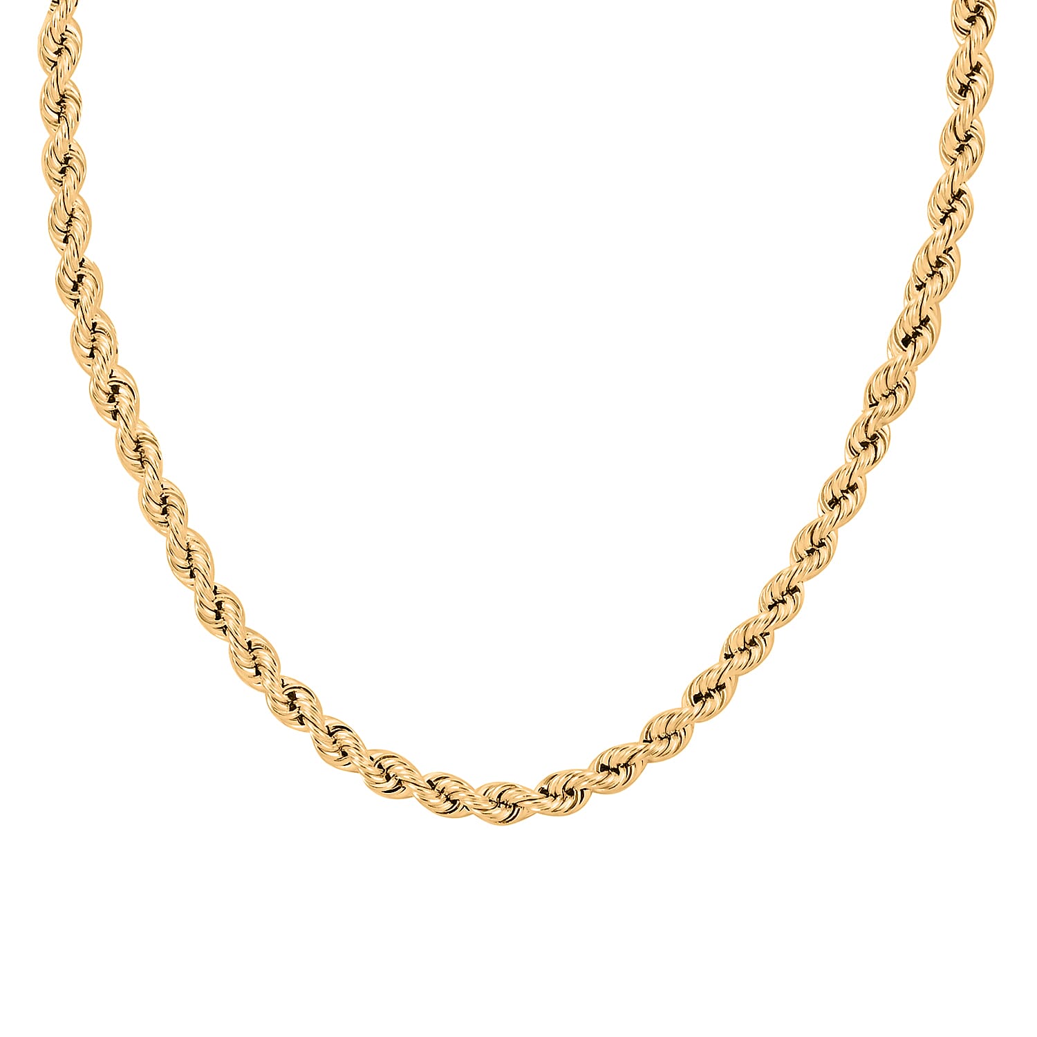 14K Yellow Gold 1.5mm Rope Chain (18 Inches) (1.50 g)