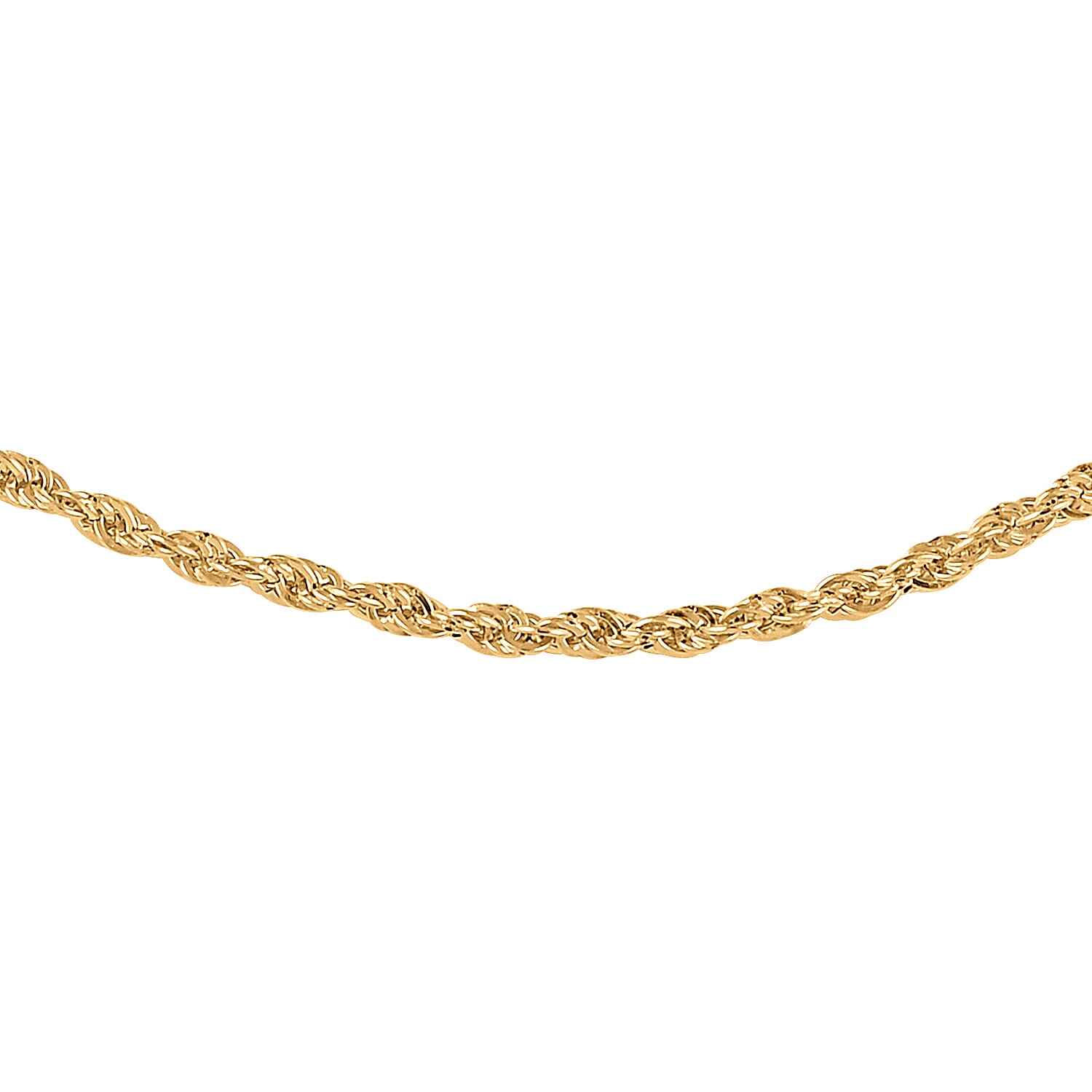 Ankur Treasure Chest 14K Yellow Gold Rope Chain, Gold Rope Necklace, 24 Inch Chain Necklace 1.8 Grams