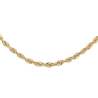 10K Yellow Gold 1.5mm Rope Chain 18 Inches 1.3 Grams