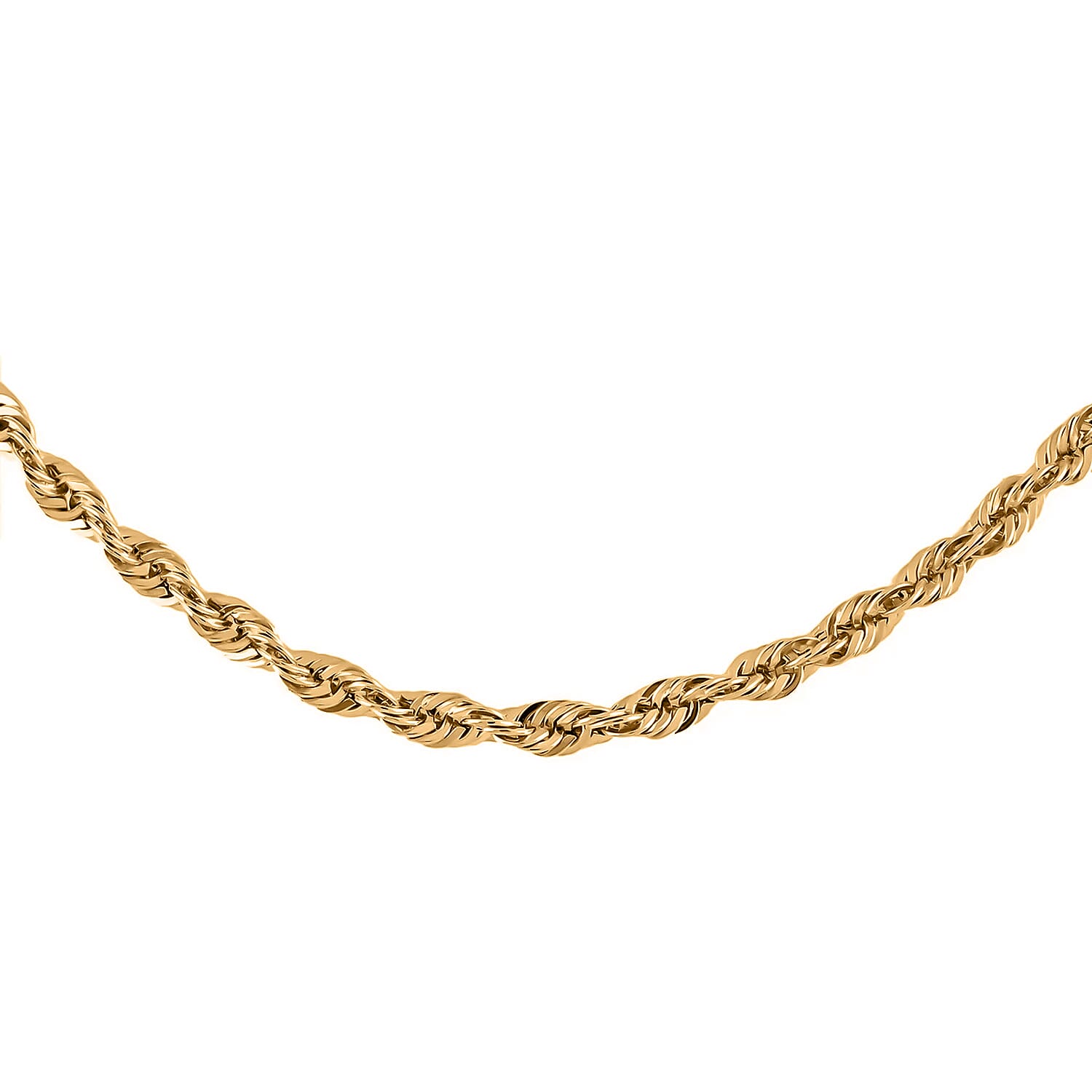 10K Yellow Gold Rope Chain Necklace, Gold Necklace, Rope Chain, Gold Chain, Matinee Length Necklace