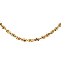 10K Yellow Gold Rope Chain Necklace, Gold Necklace, Rope Chain, Gold Chain, Matinee Length Necklace