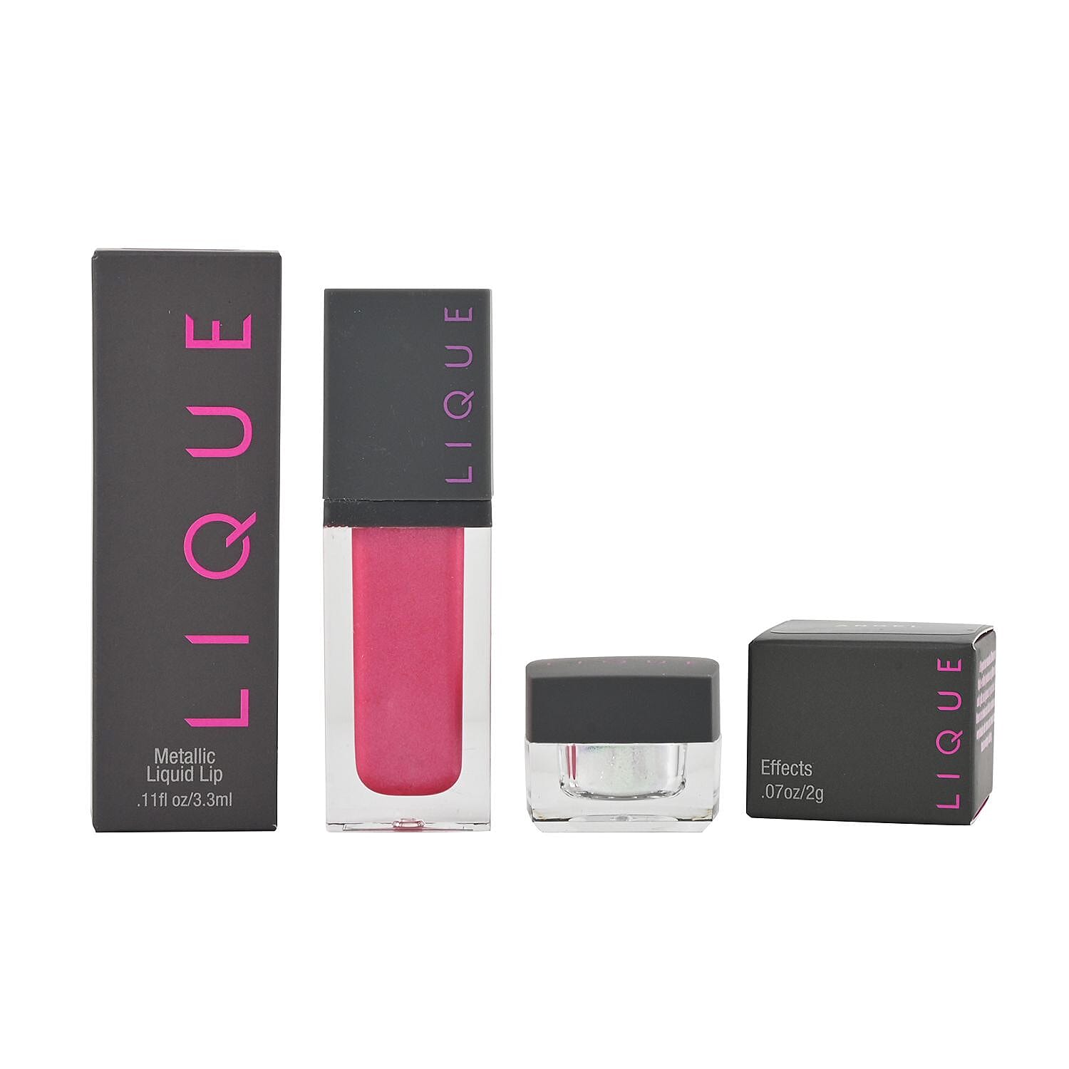 Closeout Lique Set of 2 Liquid Lip & Effect Powder