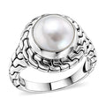 BALI LEGACY White Mabe Pearl Ring in Sterling Silver (Size 6.0) - Sticky add to cart bar