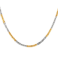 ION Plated YG and Stainless Steel Anchor Necklace (24 Inches) (21.70 g)
