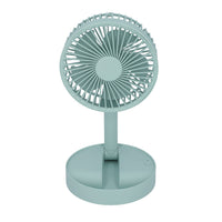 HOMESMART Foldable USB Desk Fan with Adjustable 3 Wind Speeds - Blue (1200 mAh, 2W)