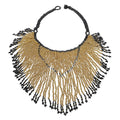 Gold Glass Seed Beaded Necklace (14-20.50 Inches) in Goldtone - Sticky add to cart bar
