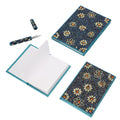 Set of 3 Brown Bedazzled Diary (7x5, 6x4, 3x5 in) and with Matching Pen - Sticky add to cart bar