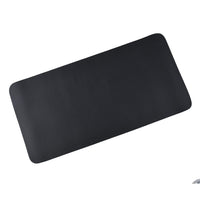 Black Solid Faux Leather Desk Mat (23.62"x11.81")