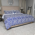 BELLA HOME 8pc Grey Damask Comforter Set -Full (100% Microfiber) - Sticky add to cart bar