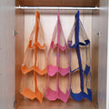 Set of 3 Orange, Dark Blue and Pink Non-Woven Hanging Storage Bag wih Large Clear Window (12.8"x31") - Sticky add to cart bar