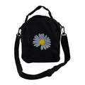 Black Canvas Sling Crossbody Bag with 3 Pocket (7.09"x2.76"x8.66") - Sticky add to cart bar