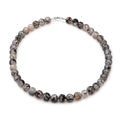 Dragon Agate Beaded Necklace 18 Inches in Sterling Silver 250.00 ctw - Sticky add to cart bar
