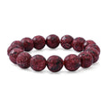 Red Jasper Beaded Stretch Bracelet 150.00 ctw - Sticky add to cart bar