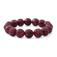 Red Jasper Beaded Stretch Bracelet 150.00 ctw