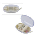 Cream Small Travel Jewelry Organizer (5.9"x3.14"x1.96") (Rings Holld upto 14) - Sticky add to cart bar