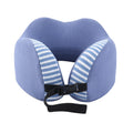 HOMESMART Blue Stripe Pattern Neck Pillow Can Be Rolled Up (8.66"x8.66") (100% Polyurethane Memory Foam) - Sticky add to cart bar