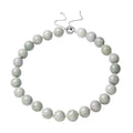 White Jade 15-17mm Beaded Necklace 18-22 Inches with Magnetic Clasp in Rhodium Over Sterling Silver 1168.00 ctw - Sticky add to cart bar