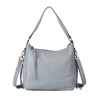 Black Genuine Leather Hobo Bag with Swivel Lever Snap for Holding The Keys