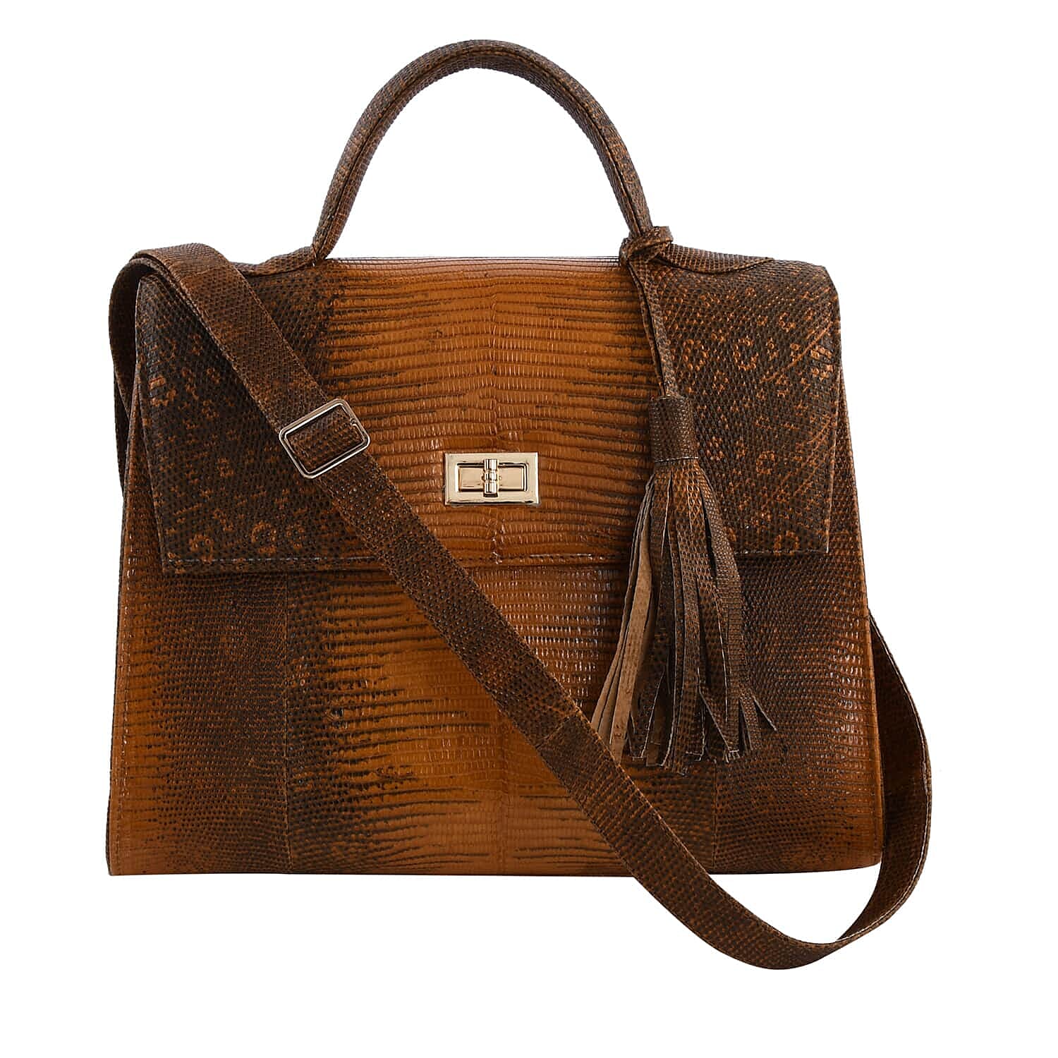 Pelle Lizard Genuine Leather Signature Handmade Tote