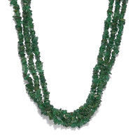 Brazilian Citrine Chips 3 Strand Necklace (20 Inches) in Platinum Over Sterling Silver 253.70 ctw