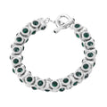 Multi Color Austrian Crystal Bracelet in Silvertone (6.75 In) - Sticky add to cart bar