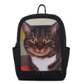 Black 5D PC Cat Pattern Backpack (10.75"x5.25"x14.5") - Sticky add to cart bar