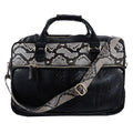 The Pelle Python Collection Handmade 100% Genuine Python Leather Black with Natural Color Laptop Bag (15.5"x12"x3.5") - Sticky add to cart bar