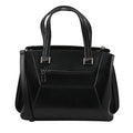 Hong Kong Closeout Collection Black Genuine Leather Crossbody Bag (10.63x4.72x8.46) with Set of 2 Woven & Leather Strap - Sticky add to cart bar