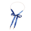 White Freshwater Pearl Ribbon Necklace (26 Inches) in Goldtone - Sticky add to cart bar