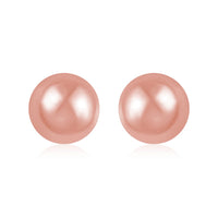 10K Rose Gold 3mm Ball Stud Earrings