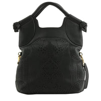 Foley & Corinna Black Vegan Leather FC Lady Tote Bag