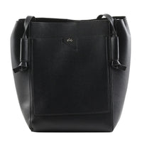 Foley & Corinna Black Vegan Leather Diane Crossbody Tote Bag