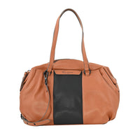 Foley & Corinna Cognac Vegan Leather Hygge Tower Satchel Bag