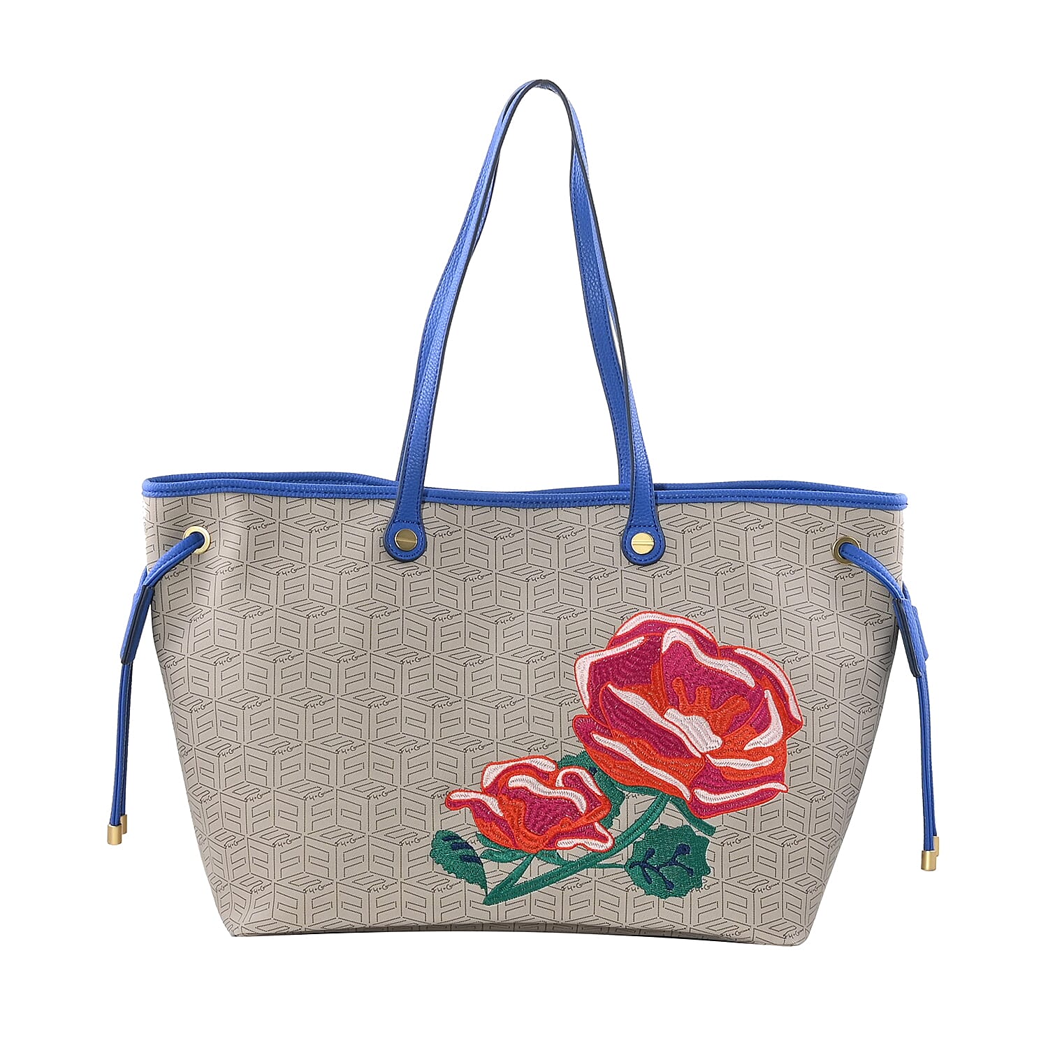 Foley & Corinna Blue Vegan Leather Splash Tote Bag