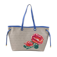 Foley & Corinna Blue Vegan Leather Splash Tote Bag