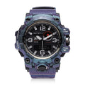 GENOA Japanese and Electronic Movement Multifunctional Key Watch in Blue Silicone Strap (58 mm) - Sticky add to cart bar