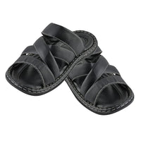 Martin 100% Genuine Leather Men's Black Multi Strap Sandal (Size 7)