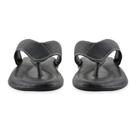 Martin 100% Genuine Leather Men's Black Classic Comfort Flip Flop (Size 7)