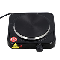 HOMESMART 1000W Single Hot Plate - Black (8.22"x8.22"x2.75")