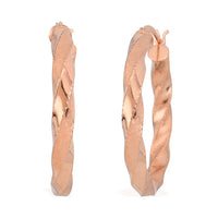 Hoop Earrings in 14K YG Over Sterling Silver 3.80 Grams