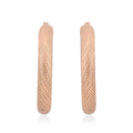 14K RG Over Sterling Silver Hoop Earrings (3.20 g) - Sticky add to cart bar